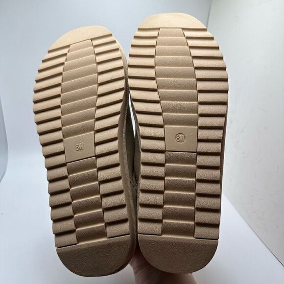 CUSHIONAIRE Women's Faux Shearling Genuine Suede cozy mule slippers +Memory Foam - Picture 5 of 8